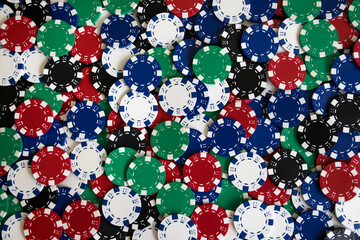 Poker set chips and card wallpaper