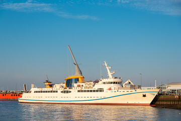 Landing stage for the ferry to Helgoland in Cuxhaven