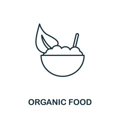 Organic Food icon. Simple illustration from biohacking collection. Creative Organic Food icon for web design, templates, infographics