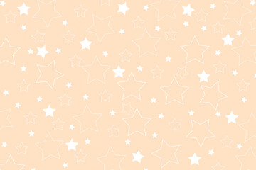White stars on a pink yellow background