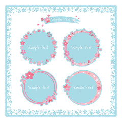 桜の花のフレーム