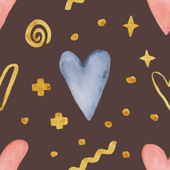 Organic shapes naive pattern