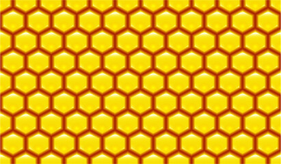 golden honeycomb pattern background