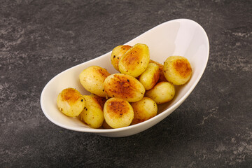 Roasted baby potato in the bowl