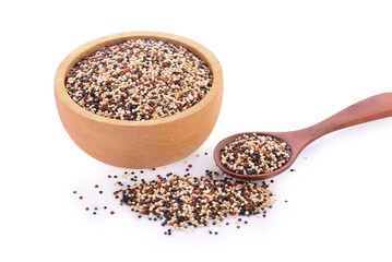 Quinoa isolated on a white background