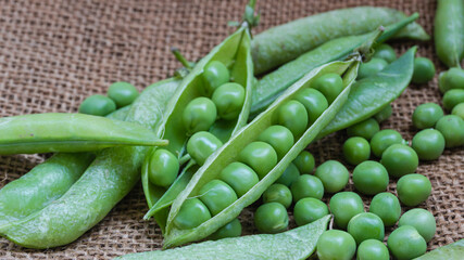 fresh green peas 