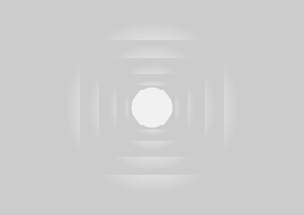 White grey light center circle abstract background.
