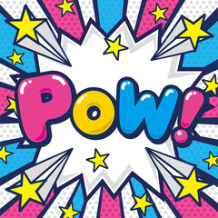 コミック風の擬音語や感嘆符を表現した背景素材