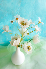 chamomile flowers, pastry flowers, sweet bouquet