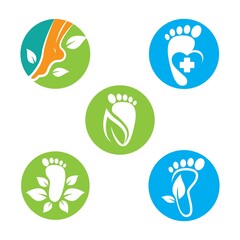 Foot care logo images