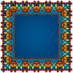 Vector abstract decorative ethnic ornamental illustration