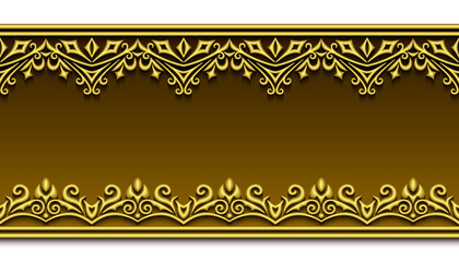 Modern vector volumetric floral ornamental background.