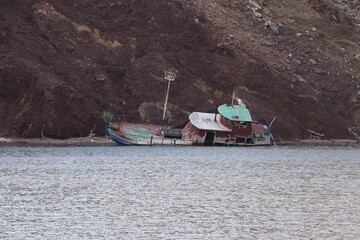 fishing boat on the beach