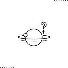 Questions, answer to questions,  help, support vector icon in outline