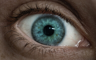 Human eye close-up.