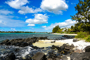 Fototapeta na wymiar heavenly landscape on mauritius island