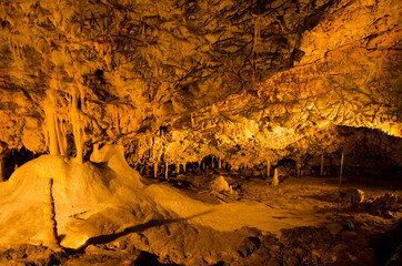inside the cave, Moravský kras, Czech Republic	