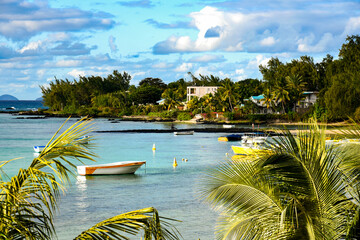 heavenly landscape on mauritius island