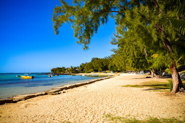 heavenly beach on mauritius island 