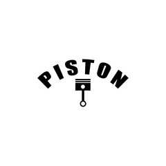 Piston logo illustration design vector template