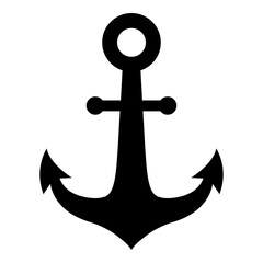 Anchor icon on white background