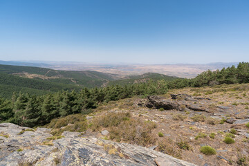 Fototapeta na wymiar mountainous landscape in Sierra Nevada