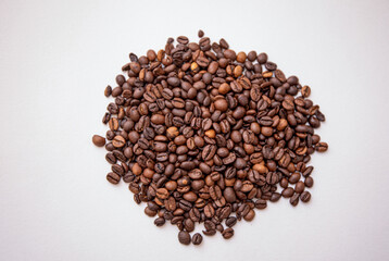 coffee beans on a white background
