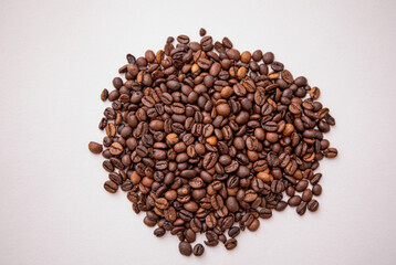 coffee beans on a white background