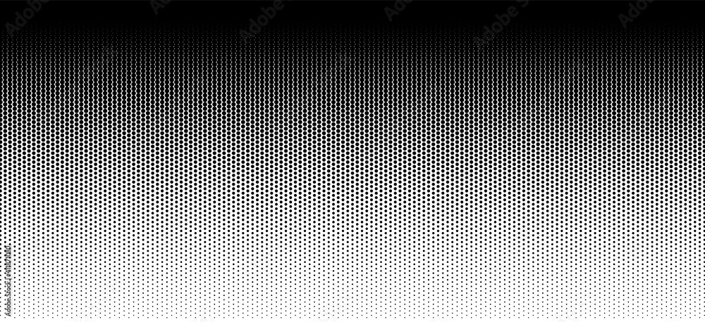 Poster gradient dot pattern. black halftone texture on white background. vertical dots in retro art. graphi