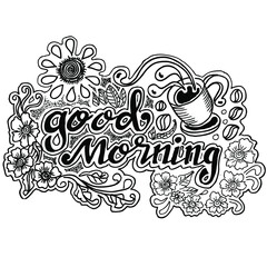 Good Morning, illustration doodle
