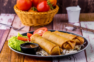 Fried spring rolls