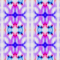 Colorful Tie Dye Background. Purple Seamless