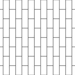 Seamless brickwall pattern. Bricks cladding wall. Walling wallpaper. Geometric ornament. Mosaic motif. Grid background. Geometrical backdrop. Digital paper, textile print, web design. Vector artwork
