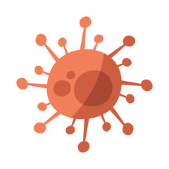 covid19 virus particle isolated icon