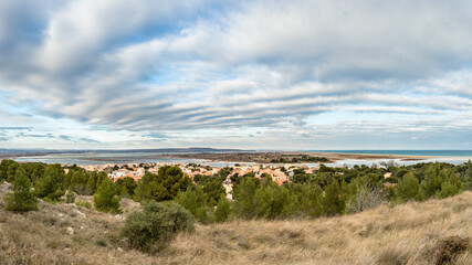 Leucate La Franqui vue de la falaise