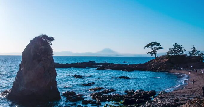 立石公園から見える富士山タイムラプス
