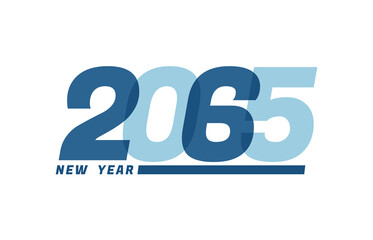Happy New Year 2065. Happy New Year 2065 text design for Brochure design, card, banner