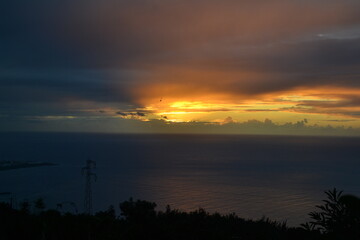 Coucher de soleil sur l’île 