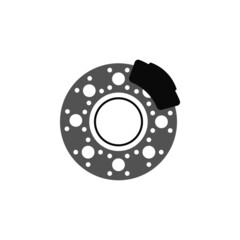 disc brake isolated icon on white background, auto service, repair, car detail - 411879866