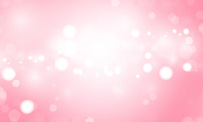 Abstract pink colorful bokeh light background for wedding vector magic holiday poster design.