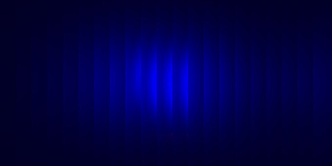 Abstract blue banner with light lines going through