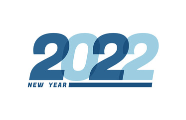 Happy New Year 2022. Happy New Year 2022 text design for Brochure design, card, banner