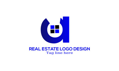 Fototapeta premium Real Estate Apartment Skyscraper Logo Vector Icon 