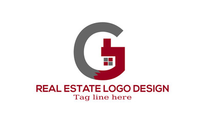 abstract logo design real estate logo design  art.