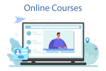 Freelance online service or platform. People working remotely