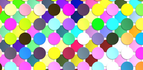 Abstract circle seamless pattern background
