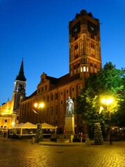 Obraz na płótnie Canvas Toruń, zabytkowe miasto w Polsce, dawna siedziba Mikołaja Kopernika