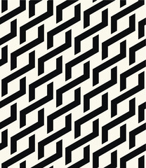 Vector seamless pattern. Modern stylish texture. Repeating geometric tiles with weaved bold zigzag. Bold monochrome zig zag. Trendy graphic design. Can be used as swatch for illustrator.