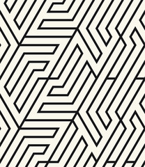 Vector seamless pattern. Modern stylish texture. Repeating geometric tiles with linear grid. Thin monochrome trellis. Trendy graphic design. Can be used as swatch for illustrator.