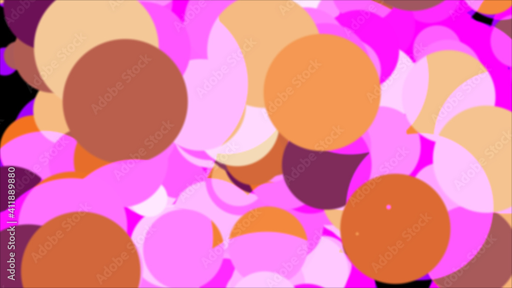 Aufkleber abstract close-up of balls of different colors moving in infinite space. beautiful background of the